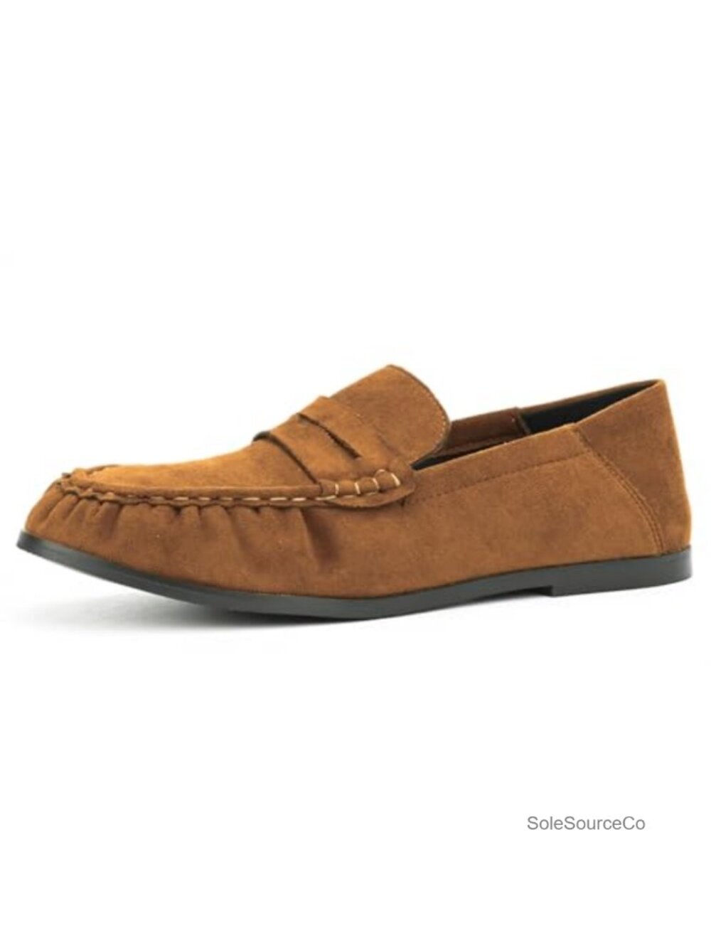 Penny Loafers for Women Faux Suede Slip On Flat Shoes Comfortable